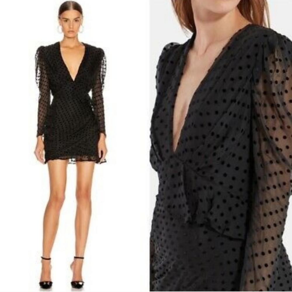 IRO Callagan Silk Polka Dot Dress